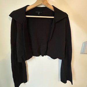 COS black cropped jacket